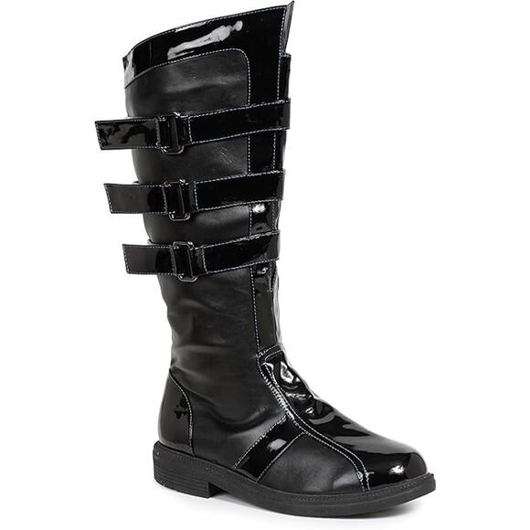 Ellie Shoes 1031 Darth 3-Buckle Men’s Boots, Black, Small (8/9), Knee-High Boots main image 4